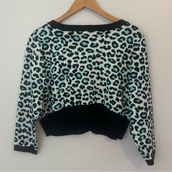 Torrid x Betsey Johnson Leopard Print Crop Cardigan | Size 1 (14–16) XL - Picture 5 of 13